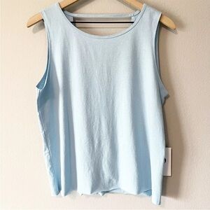 ZYIA Active NWT Powder Blue Flow Tank Size XXL Open V-Back